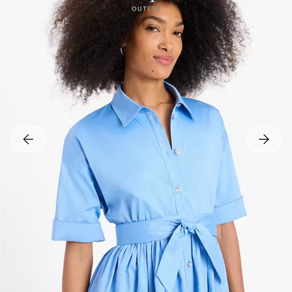 Kate Spade Light Blue Long Sleeve Dress - Picture 2 of 4